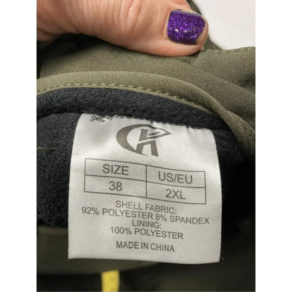 CK Olive Green‎ Outdoor Sport Activity Cold Weather Waterproof Pants 38 - Picture 4 of 7